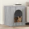 vidaXL Cat House Grey Sonoma 53 x 52 x 62 cm Engineered Wood