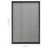 vidaXL Plisse Insect Screen for Windows Aluminium Anthracite 80x160cm