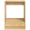 vidaXL Cabinet with Storage Honey 60 x 46 x 81.5 cm Solid Pine Wood