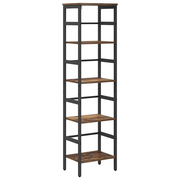 vidaXL Bookshelf Old Wood 40 x 29.5 x 149 cm Engineered Wood