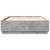 vidaXL Bed Frame without Mattress Concrete Grey 140x200 cm