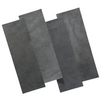 WallArt Leather Tiles Connaught Shady Grey 16 pcs