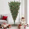 vidaXL Upside-down Artificial Pre-lit Christmas Tree with Ball Set PVC