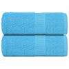 vidaXL Guest Towels "FROGN" 2 pcs Turquoise 30x50 cm 360 gsm