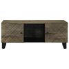 vidaXL Coffee Table Black 100x54x40 cm Solid Wood Mango