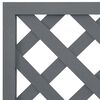vidaXL Trellis Planters 2 pcs Grey 65x33x135 cm WPC
