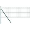vidaXL Fence with Post Green 0.8 x 25 m Steel