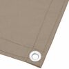 vidaXL Balcony Screen Taupe 90x700 cm 100% Polyester Oxford