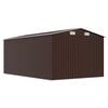 vidaXL Garden Shed 257x392x181 cm Metal Brown