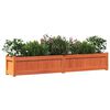 vidaXL Garden Planters 2 pcs Wax Brown Solid Wood Pine