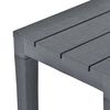 vidaXL Garden Table with 2 Benches Plastic Anthracite