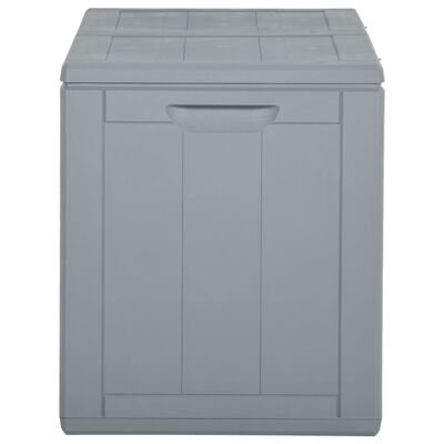 vidaXL Garden Storage Box 180L Grey PP Rattan
