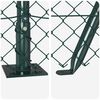 vidaXL Fence Post Green 25 x 1 m (40 x 40 mm mesh) Steel and PVC