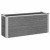 vidaXL Garden Raised Bed Grey 100 x 30 x 22 cm WPC and Aluminium