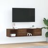 vidaXL TV Cabinets 2 pcs Brown Oak 60x31x25.5 cm Engineered Wood