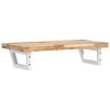 vidaXL Basin Shelf Wall Mounted Steel and Solid Wood Acacia