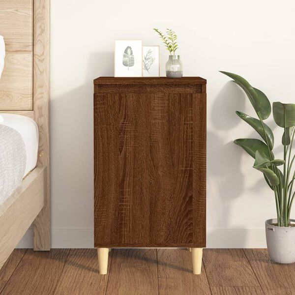 vidaXL Bedside Cabinet Brown Oak 40x35x70 cm Engineered Wood