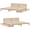 vidaXL Bed Frame without Mattress 180x200 cm Super King Solid Wood Pine