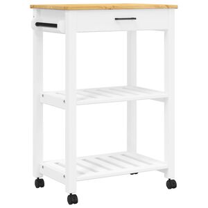 vidaXL Kitchen Trolley MONZA 60x40x88.5 cm Solid Wood Pine