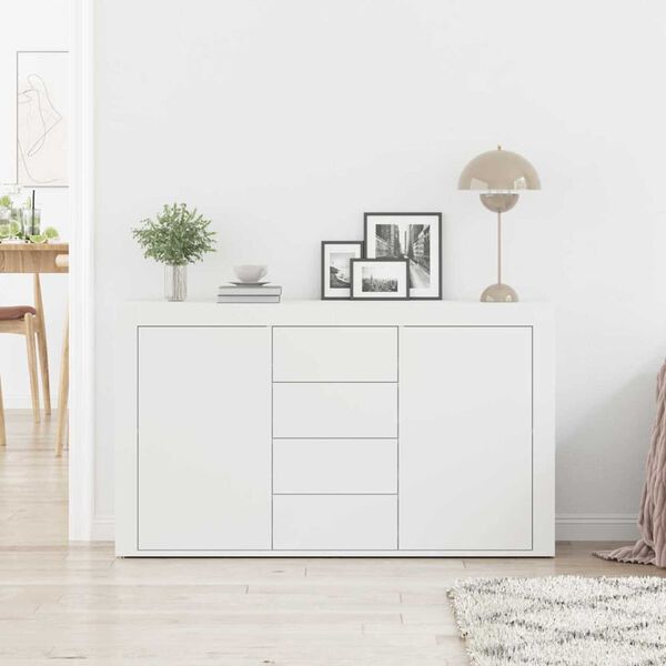 vidaXL Sideboard with Drawer White 120 x 36 x 69 cm Engineered Wood