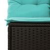 vidaXL 9 Piece Garden Sofa Set with Cushions Black Poly Rattan