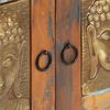 vidaXL Sideboard with Buddha Cladding 60x35x75 cm Solid Reclaimed Wood
