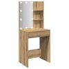 vidaXL Dressing Table with LED Artisan Oak 60x40x140 cm