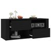 vidaXL TV Cabinet Black 100x35x40 cm Engineered Wood
