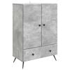 vidaXL Sideboard Concrete Grey 66 x 34.5 x 95 cm Engineered Wood