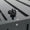 vidaXL Garden Storage Box Black 101 x 82 x 50 cm Steel