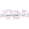 vidaXL 10 Piece Garden Sofa Set Solid Wood Douglas Fir