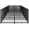 vidaXL Outdoor Dog Kennel Steel 13.14 m&sup2;