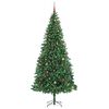 vidaXL Artificial Christmas Tree with 300 LEDs with Stand Green 300 cm