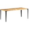 vidaXL Dining Table 180x90x76 cm Solid Mango Wood