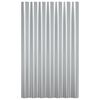 vidaXL Roof Panels 36 pcs Galvanised Steel Silver 60x36 cm