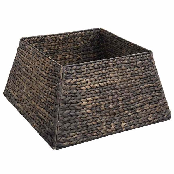 vidaXL Christmas Tree Collar Black 50 x 50 x 25 cm Water Hyacinth