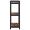 vidaXL Bookshelf Smoked Oak 40 x 30 x 85 cm Engineered Wood