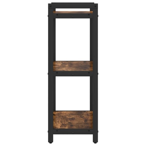 vidaXL Bookshelf Smoked Oak 40 x 30 x 85 cm Engineered Wood