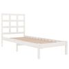 vidaXL Bed Frame without Mattress White 100x200 cm Solid Wood