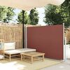 vidaXL Patio Retractable Side Awning 140x500 cm Brown