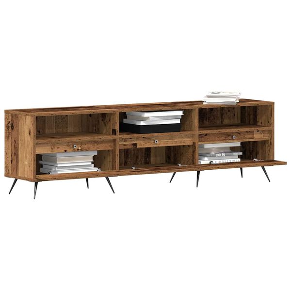 vidaXL TV Cabinet Old wood 150 x 30 x 44.5 cm Engineered wood