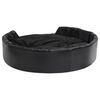 vidaXL Dog Bed Black 99x89x21 cm Plush and Faux Leather