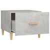 vidaXL Coffee Table Concrete Grey 50x50x40 cm Engineered Wood