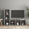 vidaXL TV Cabinets 2 pcs Concrete Grey 107x35x37 cm Engineered Wood