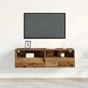vidaXL TV Wall Cabinet Old wood 100 x 30 x 30 cm Engineered Wood
