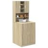vidaXL Washing Machine Cabinet Sonoma Oak 70.5x24x90 cm