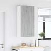 vidaXL Hanging Cabinet Grey Sonoma and White 50 x 31 x 100 cm