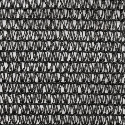 vidaXL Privacy Net HDPE 1x25 m Black