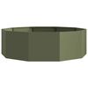 vidaXL Planter Olive Green 120 x 120 x 35 cm Steel