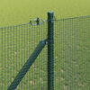 vidaXL Fence Post Green 25 x 1.4 m (12 x 12 mm mesh) Steel and PVC